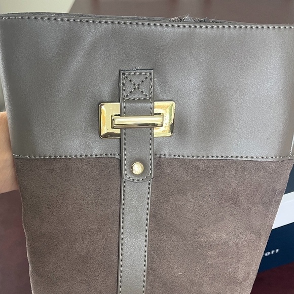 NIB STONE COLOR Karen Scott Deliee 2 Riding Boot - Picture 3 of 7